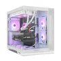 Nox Caja Gaming Semitorre Nox Hummer Astra Neo Blanca con Cristal Templado Panorámico Frameless, Compatible ATX, Gráficas 400mm, 9 Ventiladores